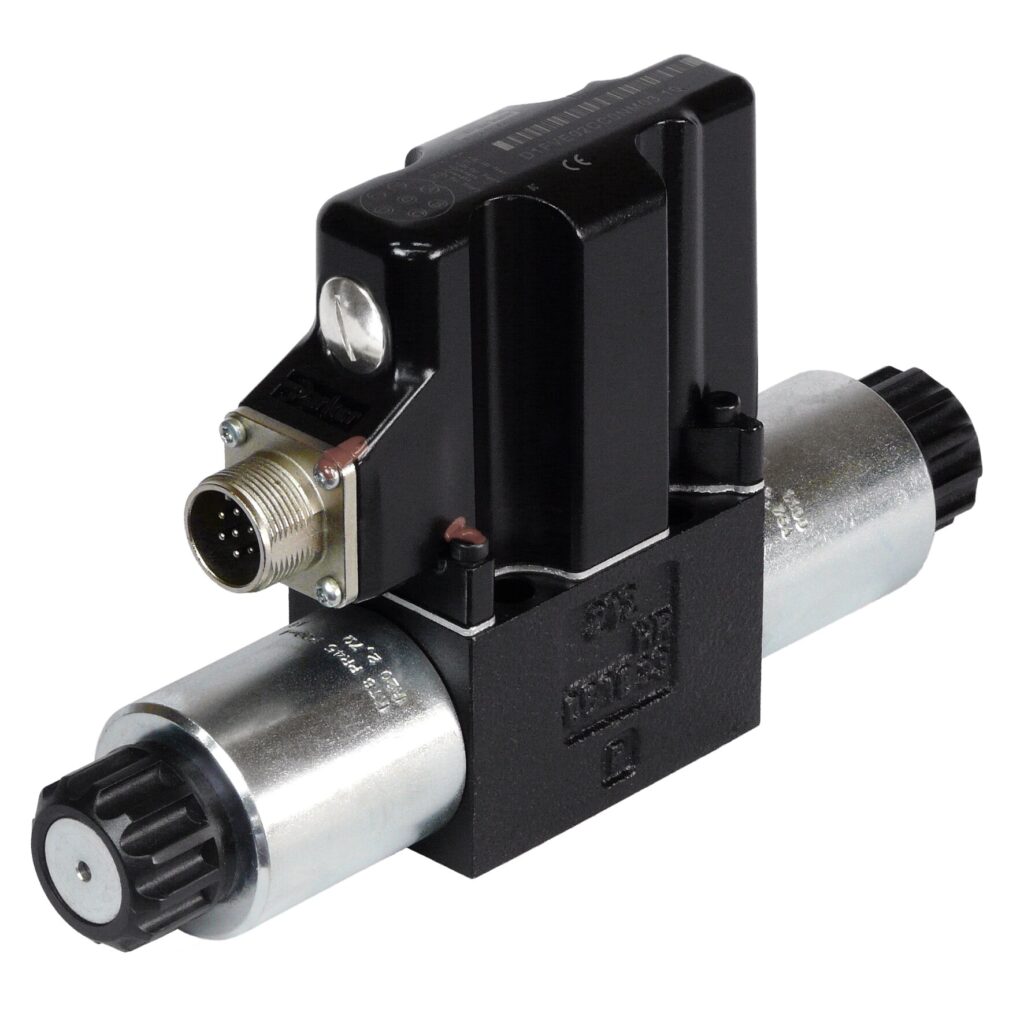 Parker Proportional Pressure Reducing Valve with Onboard Electronics - Series D1FV OBE DTA Hydraulics