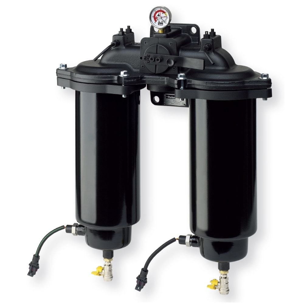 Parker Low Pressure In-Line Duplex Fuel Filter - DFBO Series DTA Hydraulics