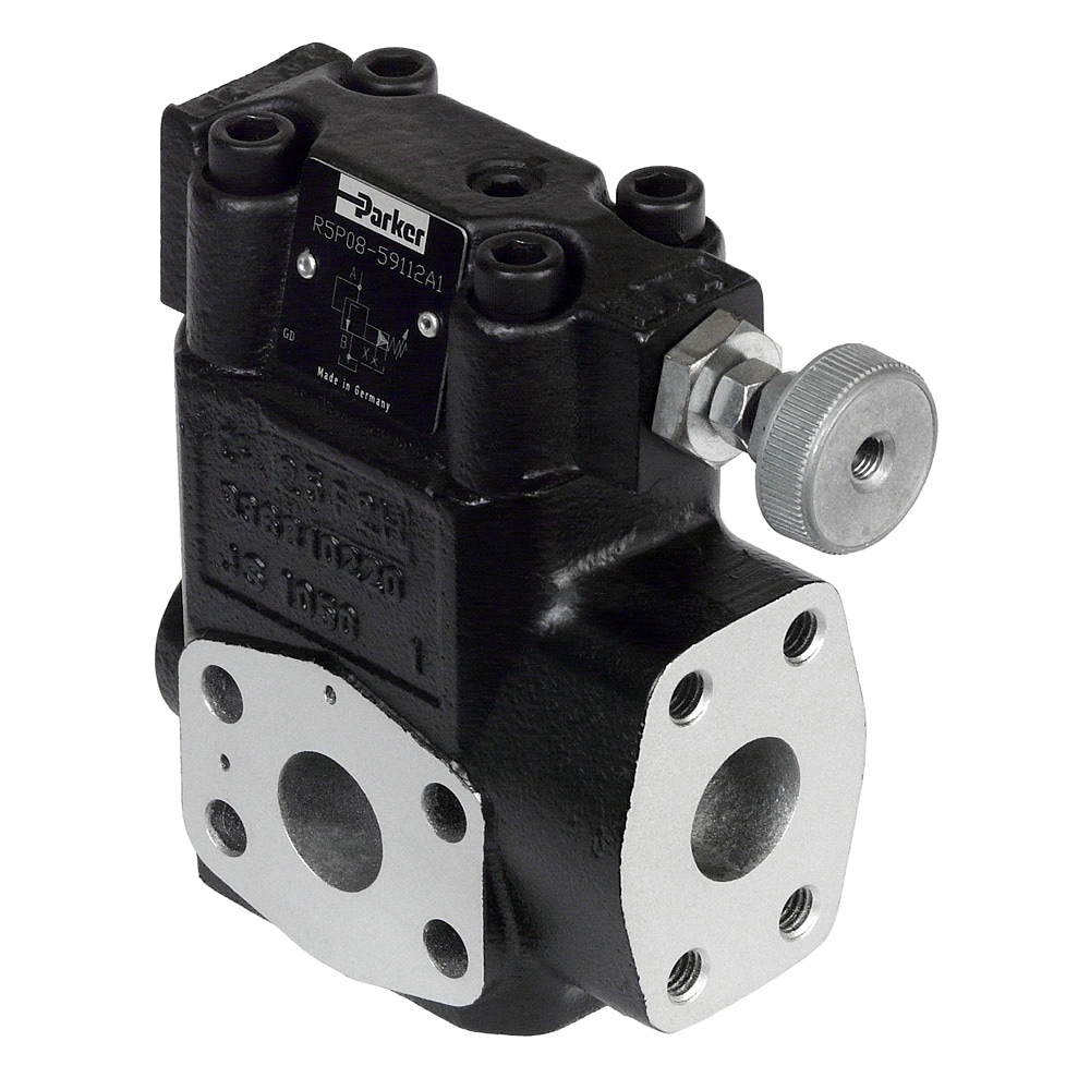 Parker 3-Port Pressure Compensator, SAE Flange - Series R5P DTA Hydraulics