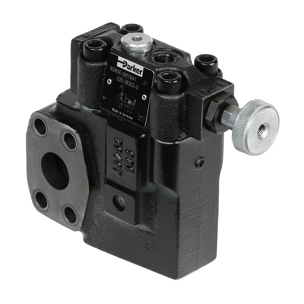 Parker OBSOLETE: Pilot Operated Pressure Reducing Valves, SAE Flange - Series R5R / R5R*P2 DTA Hydraulics