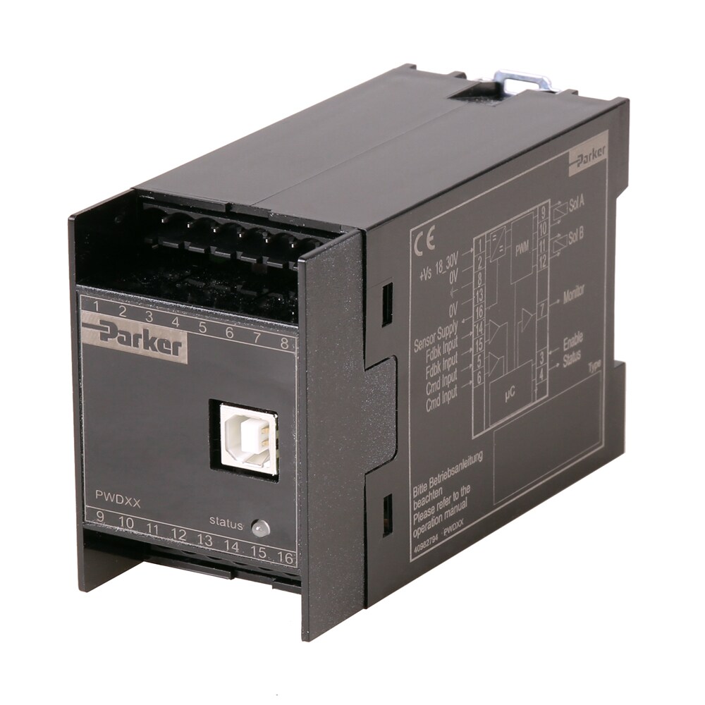 Parker E-Module for Proportional Directional Control Valves - Series PWDXXA-40* DTA Hydraulics